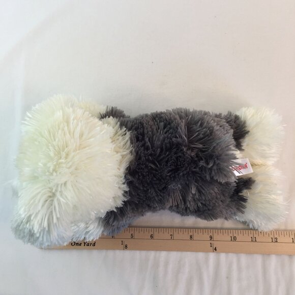Aurora Flopsie Edwin Sheepdog Plush 12" Grey White Puppy Dog Stuffed Animal Toy - Picture 8 of 8